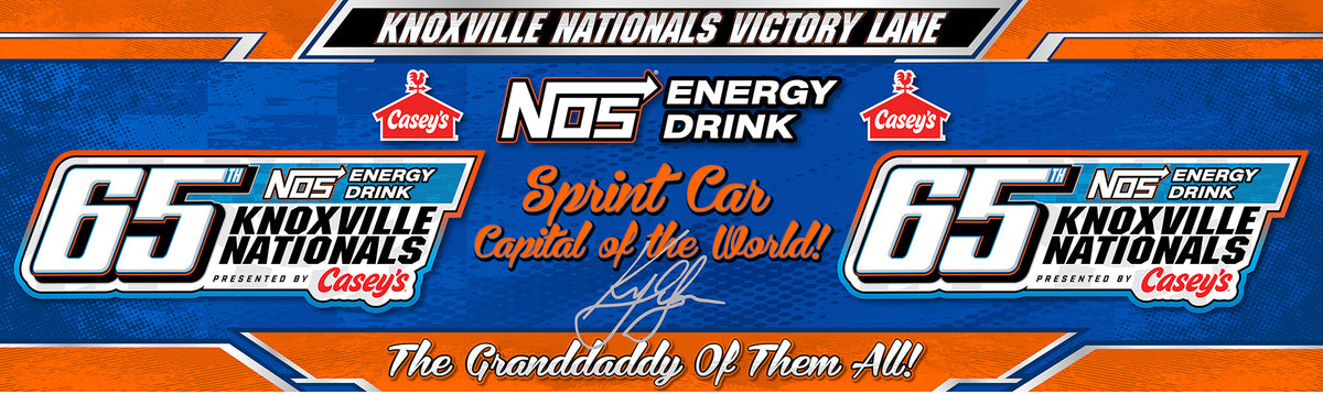 **Pre-Order** 2026 NOS Energy Drink Knoxville Nationals Victory Lane Backdrop Scale Replica