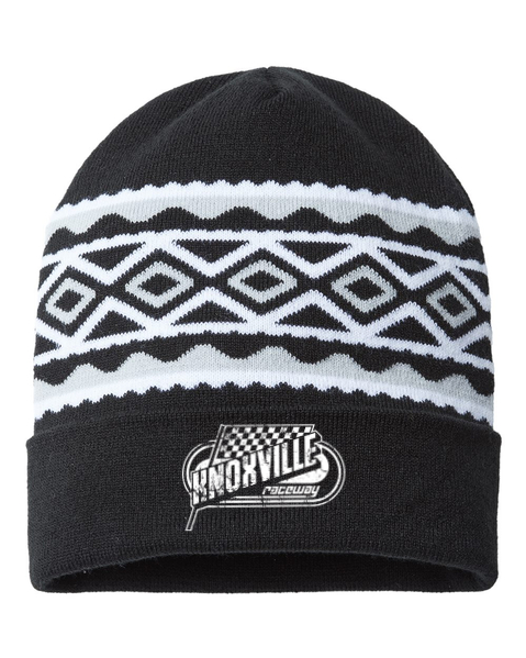 USA- Made Diamond Cuffed Beanie