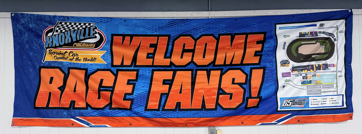 65th NOS Energy Drink Knoxville Nationals Welcome Banner