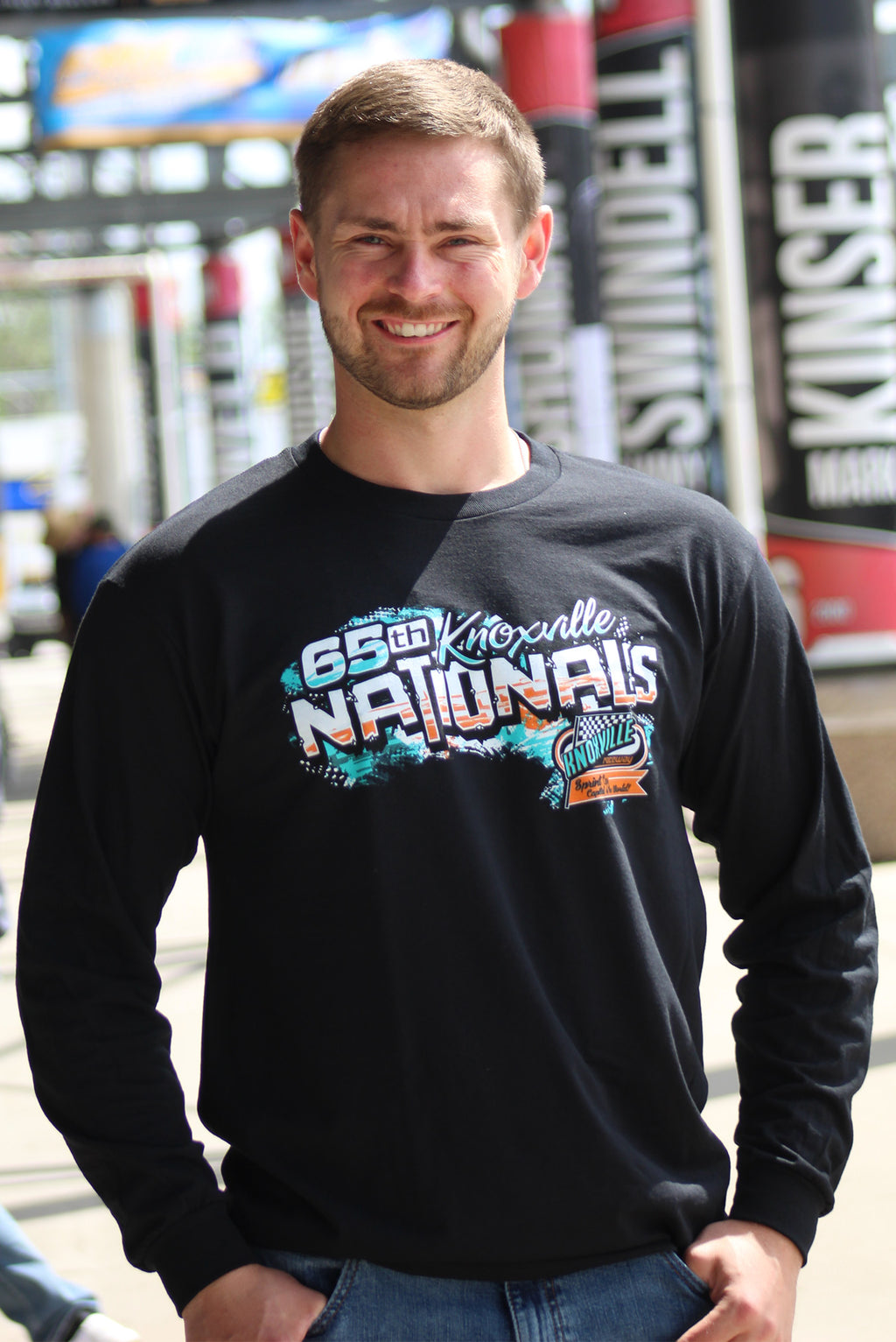 65th Unisex DryBlend® 50/50 Long Sleeve T-Shirt - 8400